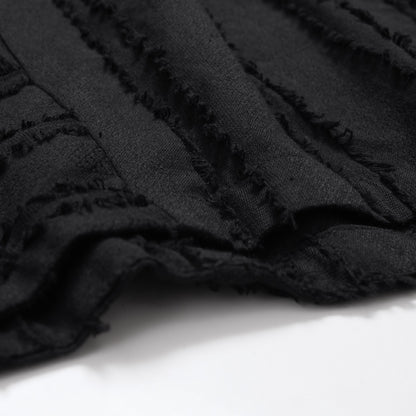 Cotton Cut-Off Poncho Pullover
