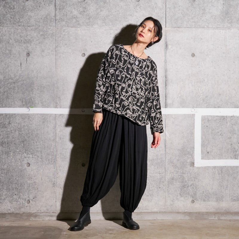 Cotton Two-Face Jacquard Pullover