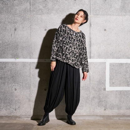 Cotton Two-Face Jacquard Pullover
