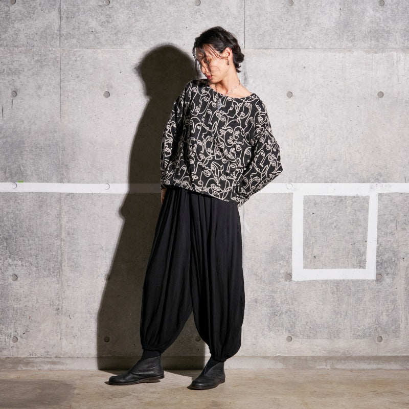 Cotton Two-Face Jacquard Pullover