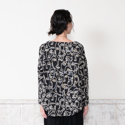 Cotton Two-Face Jacquard Pullover