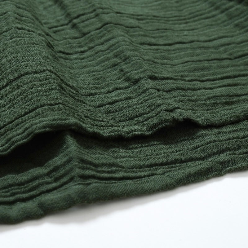 Cotton Double Gauze Asymmetrical Hem Pullover