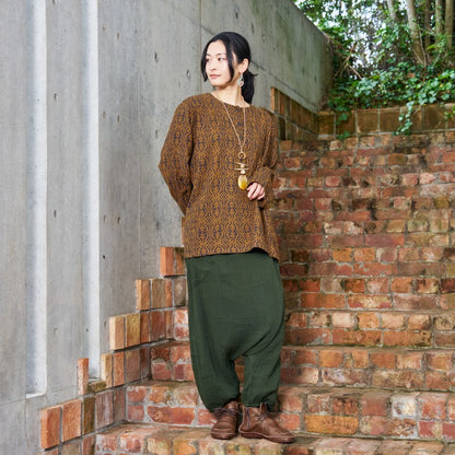 Cotton Block Print Kurta Pullover