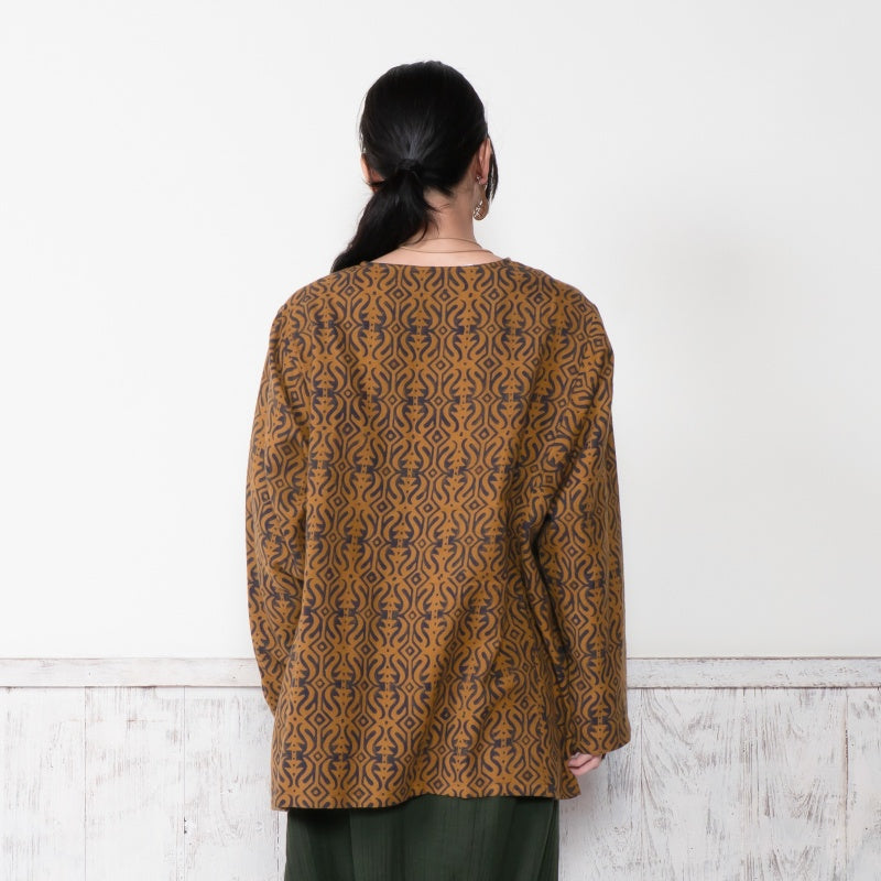 Cotton Block Print Kurta Pullover
