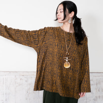 Cotton Block Print Kurta Pullover
