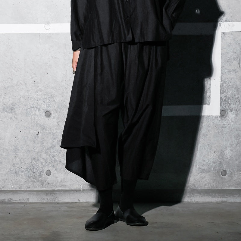 Cotton Silk Layered Pants