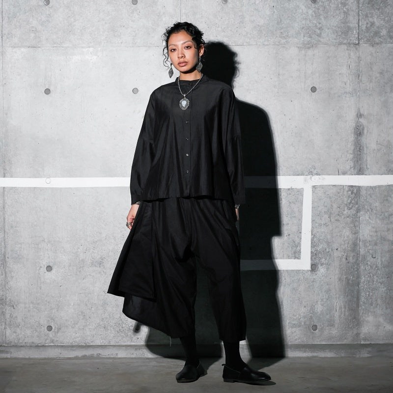 Cotton Silk Layered Pants