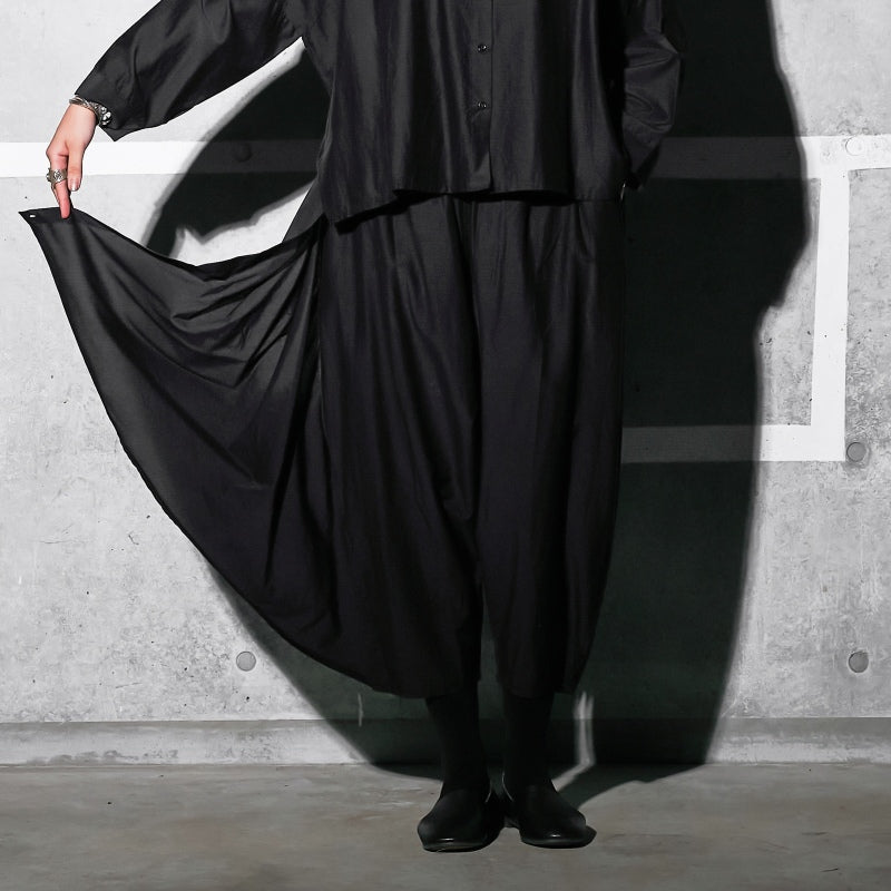 Cotton Silk Layered Pants