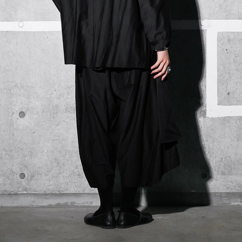 Cotton Silk Layered Pants