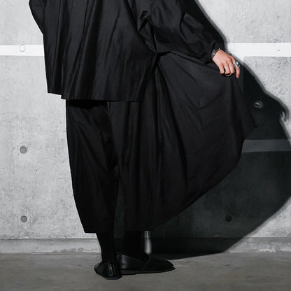 Cotton Silk Layered Pants