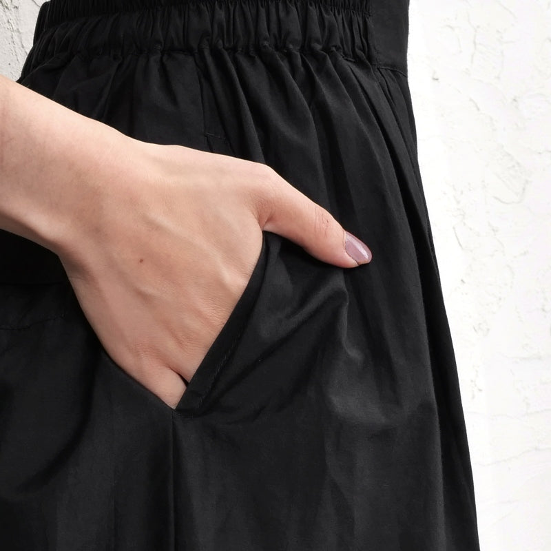 Cotton Silk Tuck Pants