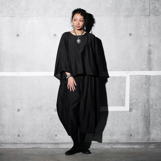 Cotton Silk Circle Pocket Pants