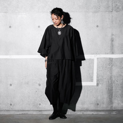 Cotton Silk Circle Pocket Pants