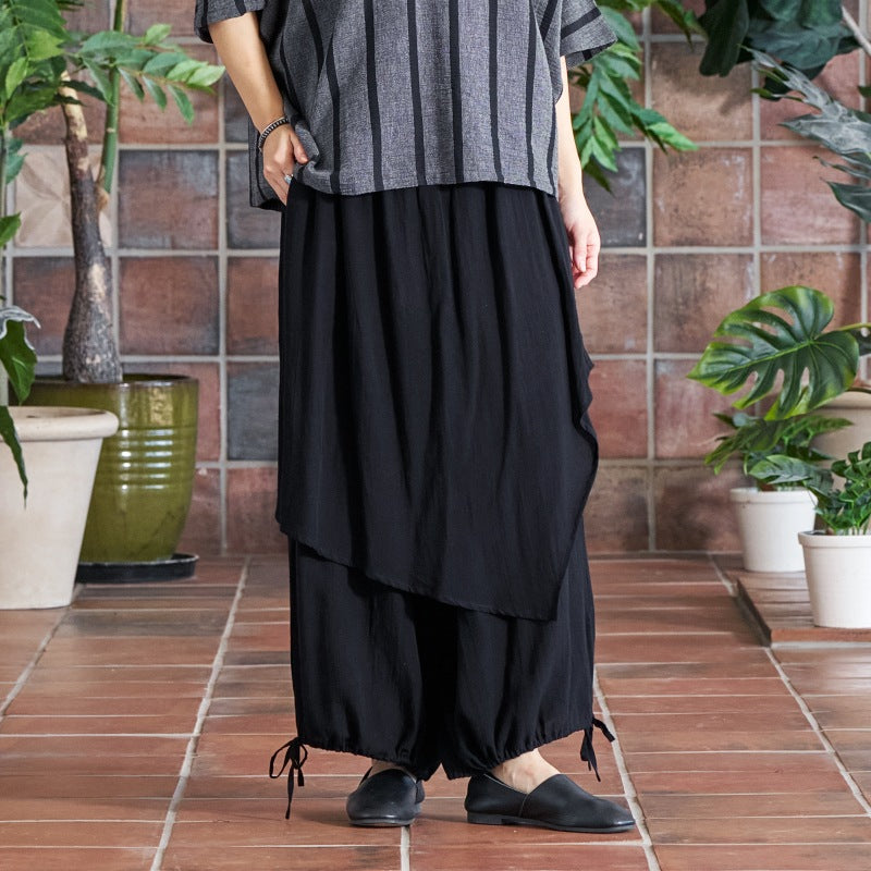 Plain Rayon Skirt Pants