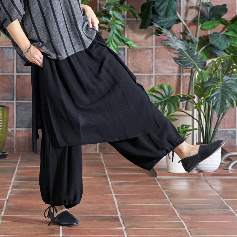 Plain Rayon Skirt Pants