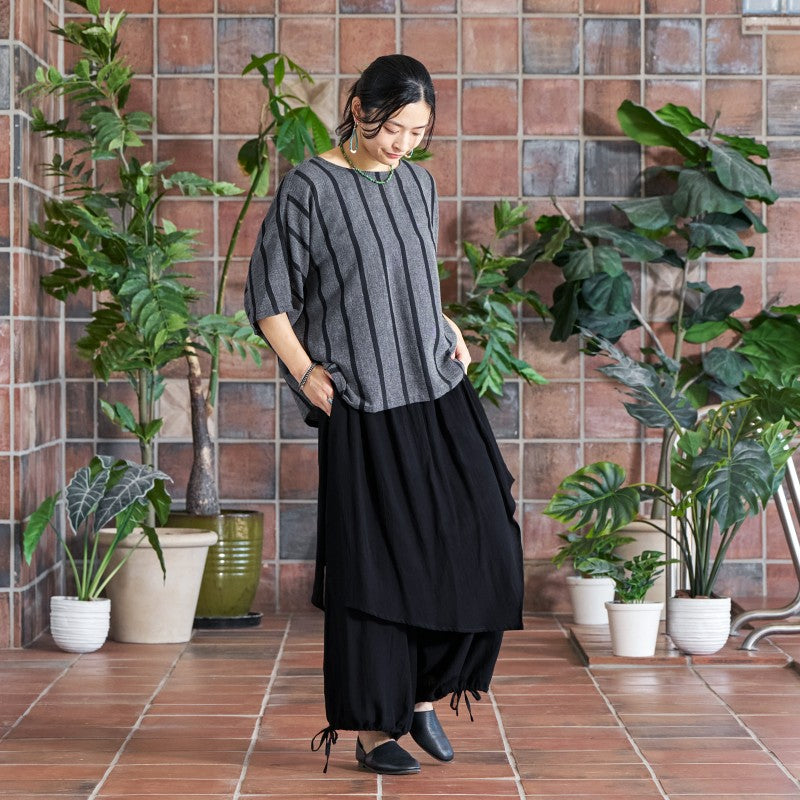 Plain Rayon Skirt Pants