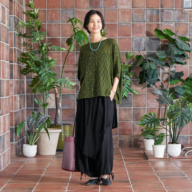 Plain Rayon Skirt Pants