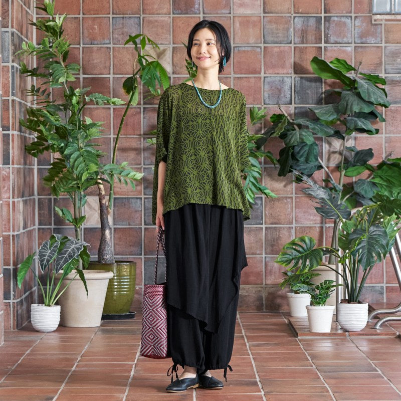 Plain Rayon Skirt Pants