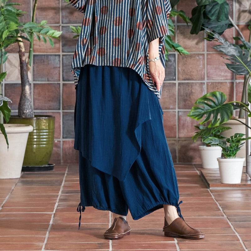 Plain Rayon Skirt Pants