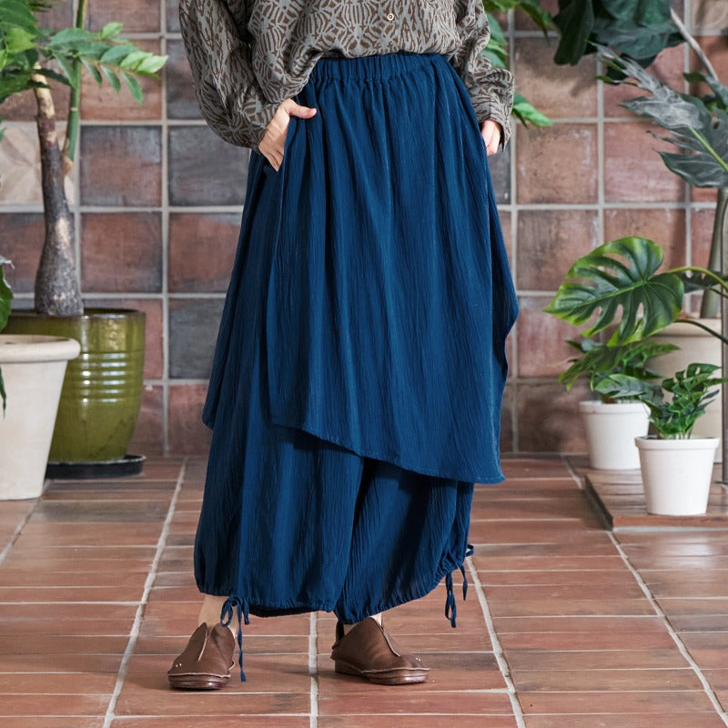 Plain Rayon Skirt Pants