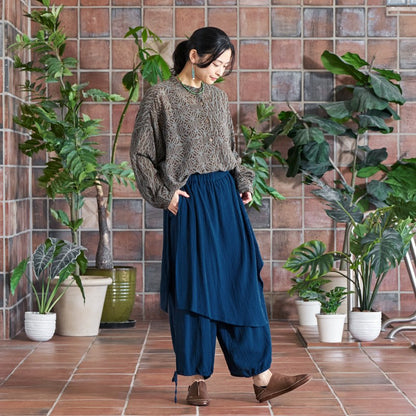 Plain Rayon Skirt Pants