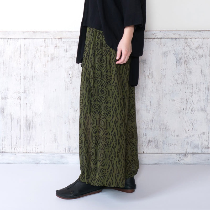 Block Print Combo Wide Pants