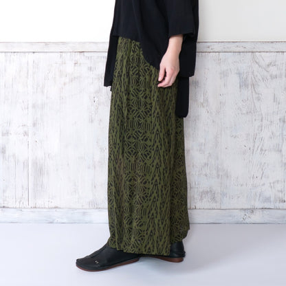 Block Print Combo Wide Pants
