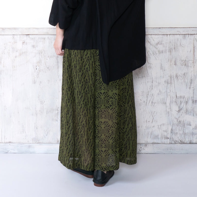 Block Print Combo Wide Pants