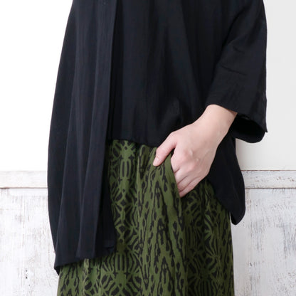 Block Print Combo Wide Pants