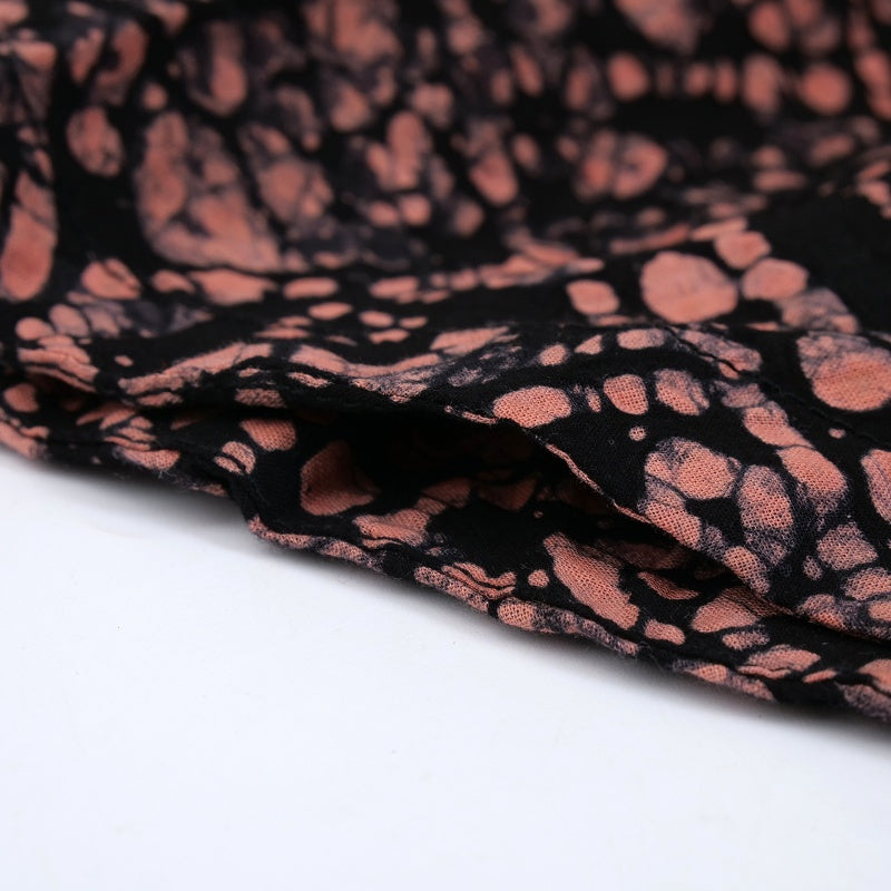 Emboss Geometric Pattern Pants