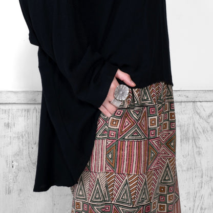 Geometric Triangle Square Print Pants