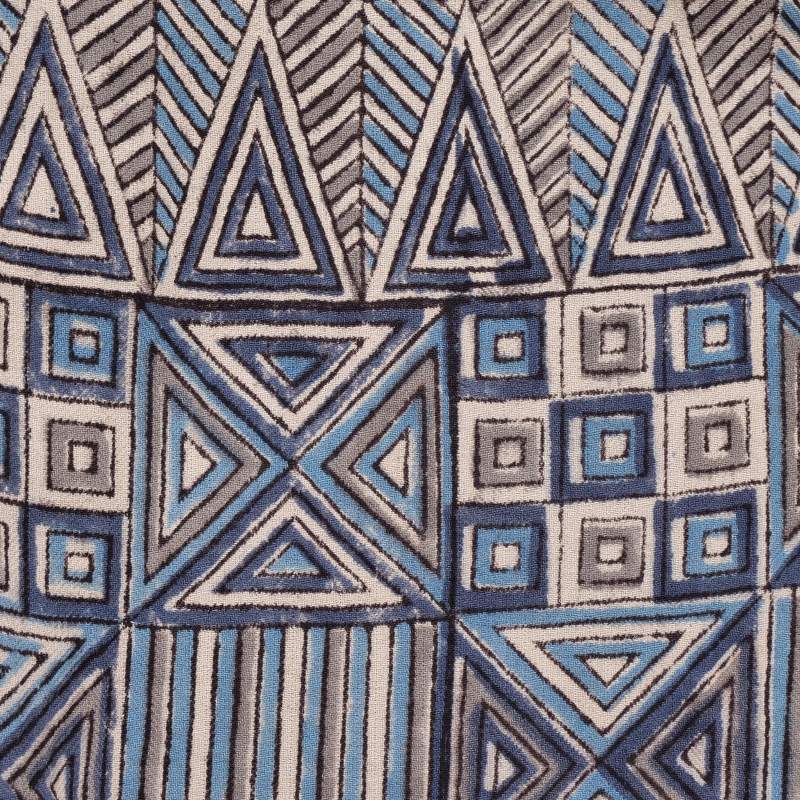 Geometric Triangle Square Print Pants