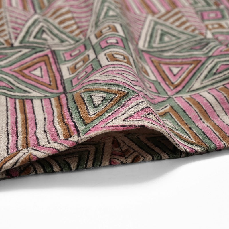 Geometric Triangle Square Print Pants