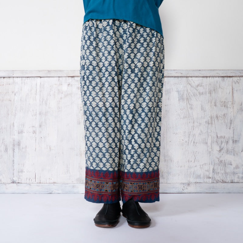 Afghan Style Embroidery + Print Pants