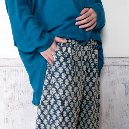Afghan Style Embroidery + Print Pants