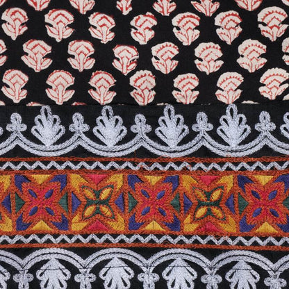 Afghan Style Embroidery + Print Pants