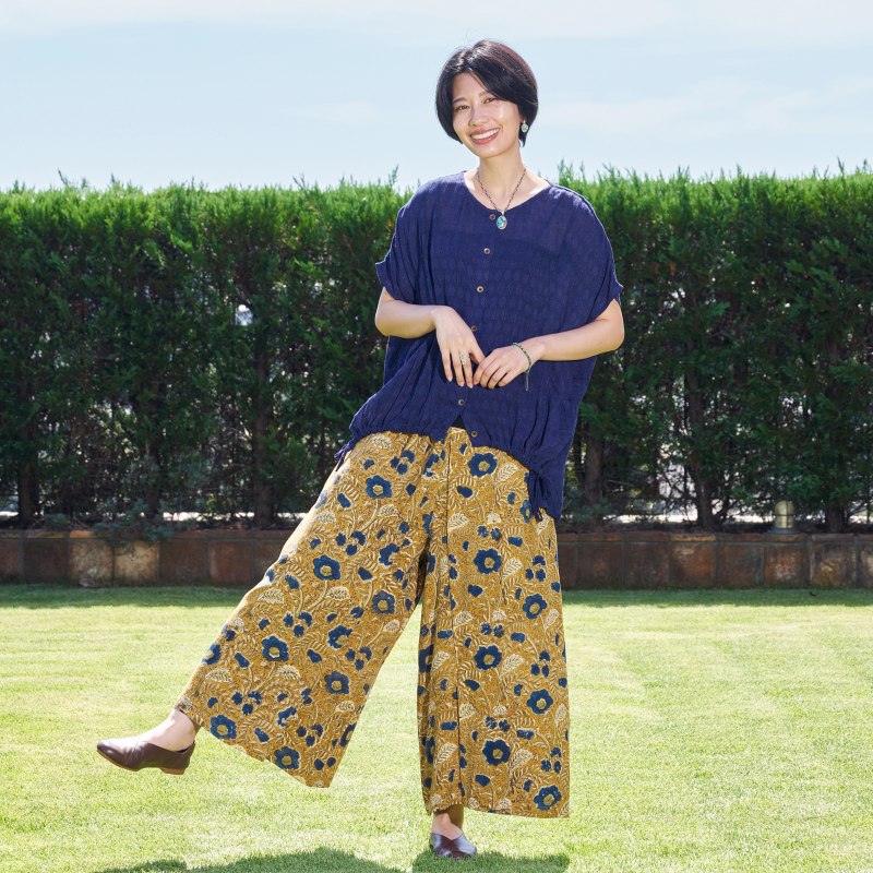 Bagru Floral Print Pants