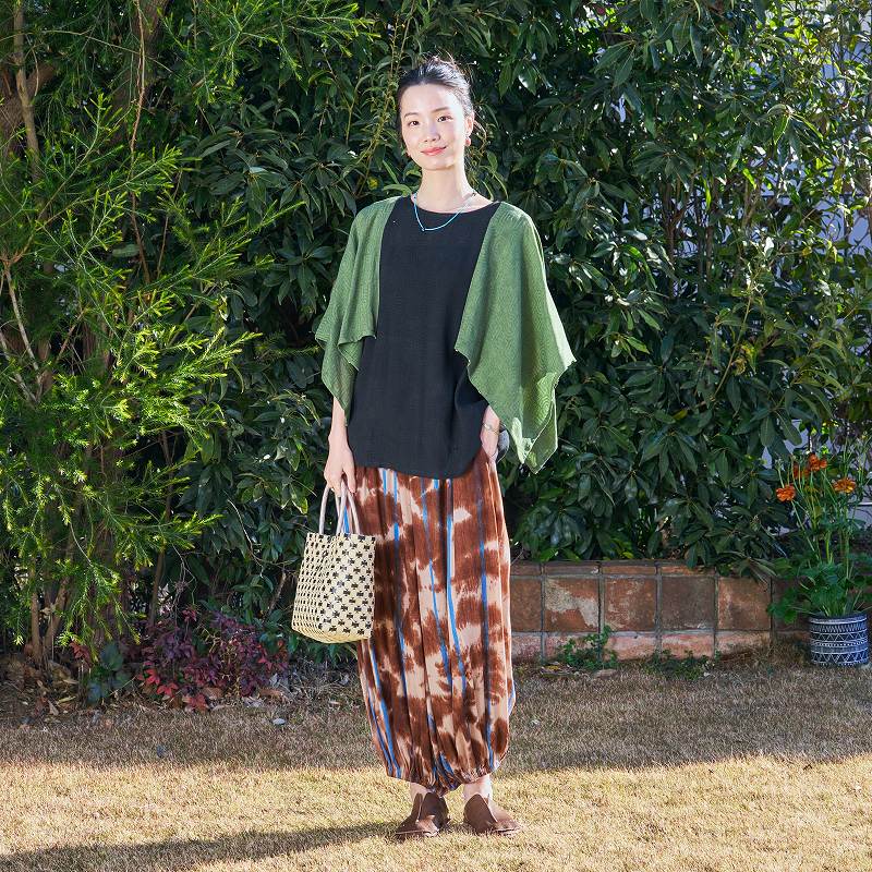 Tie-Dye Stripe Pants
