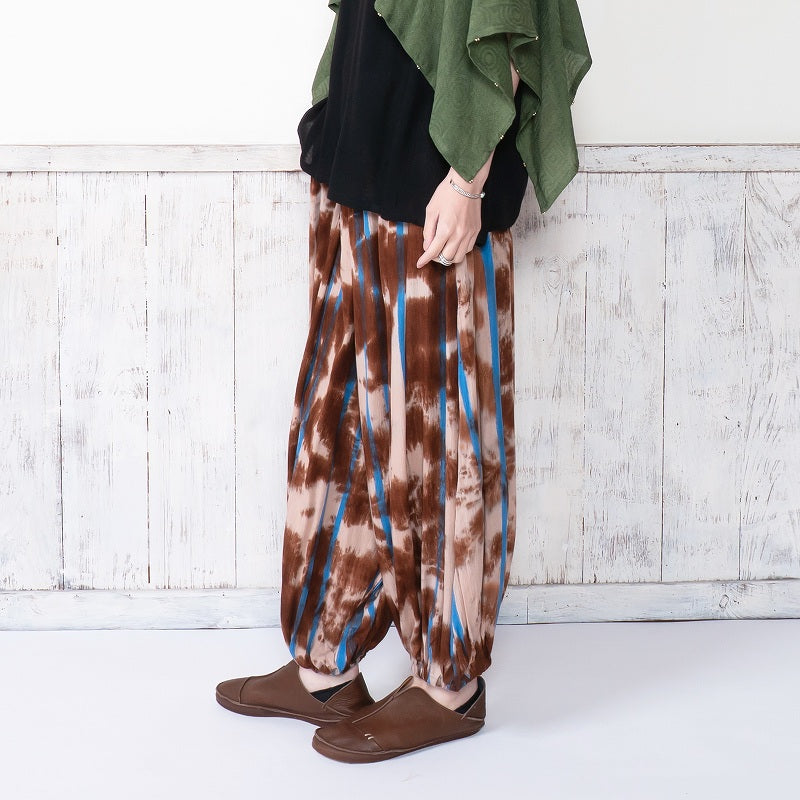 Tie-Dye Stripe Pants