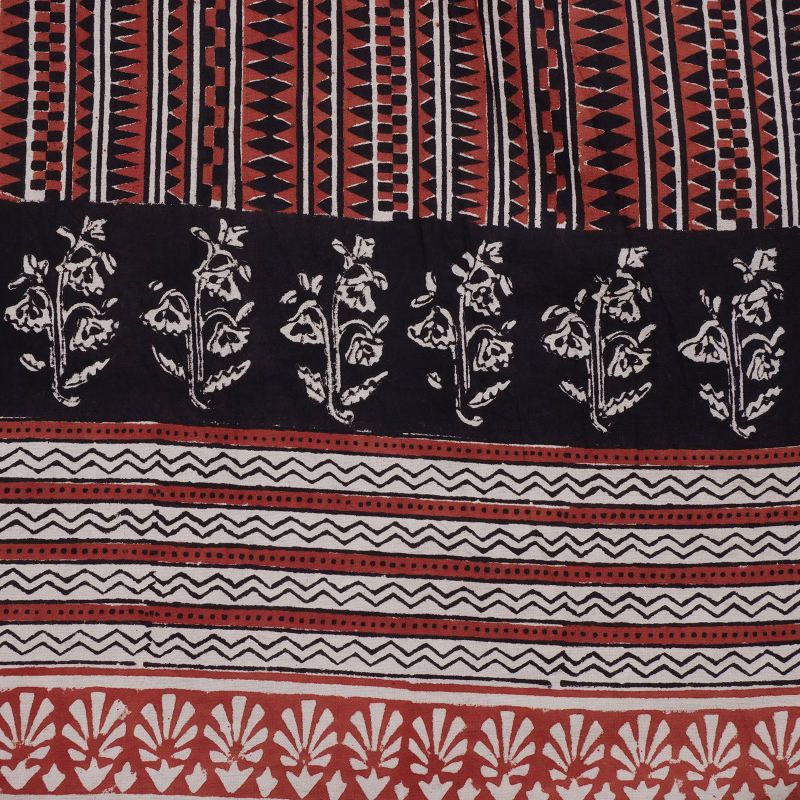 Bagru Panel Print Skirt Pants