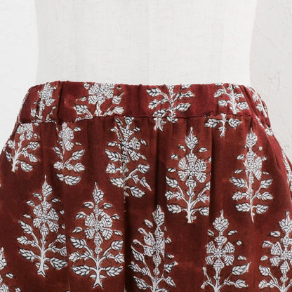 Bicolor Flower Print Pants