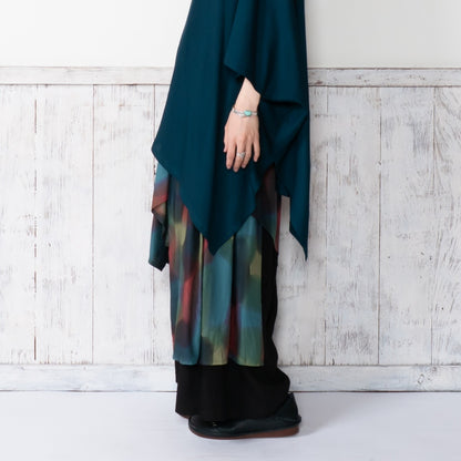 Hand-Painted Solid Skirt Pants