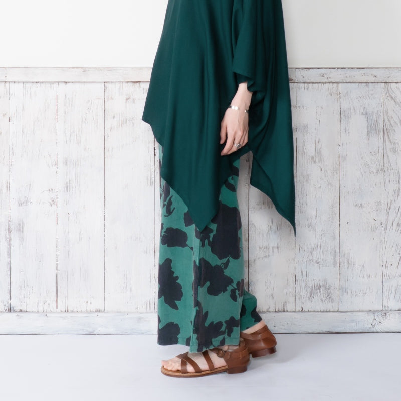 Printed Stone Wash Pants