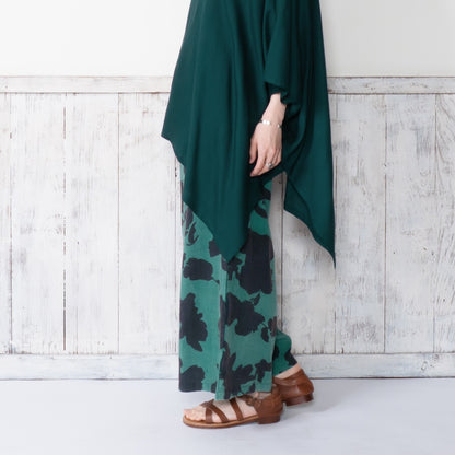 Printed Stone Wash Pants