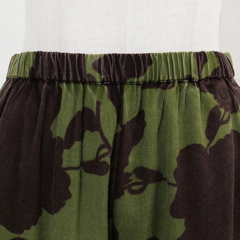 Printed Stone Wash Pants