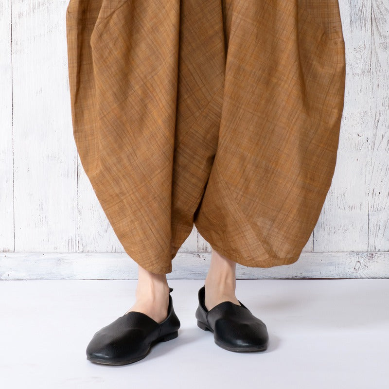 Cotton Hand-Brushing Distorted Pants