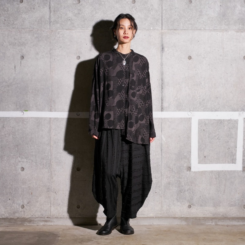 Cotton Cut-Off Sarouel Pants