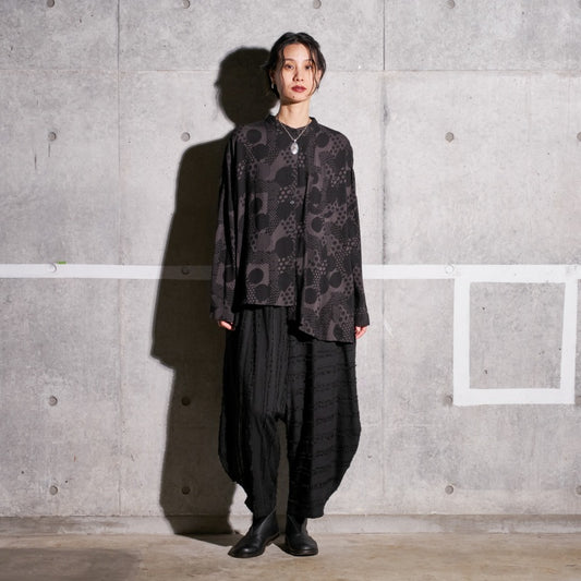 Cotton Cut-Off Sarouel Pants