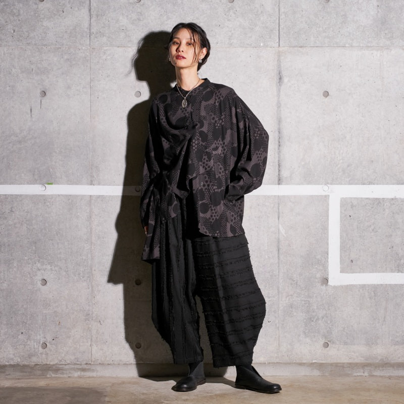 Cotton Cut-Off Sarouel Pants