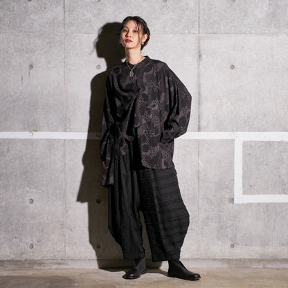 Cotton Cut-Off Sarouel Pants